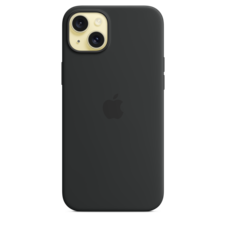 iPhone 15 Plus Silikon Case mit MagSafe – Schwarz
