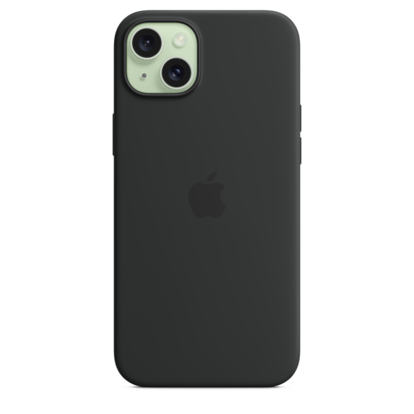 iPhone 15 Plus Silikon Case mit MagSafe – Schwarz