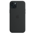 iPhone 15 Plus Silikon Case mit MagSafe – Schwarz