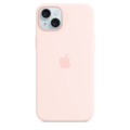iPhone 15 Plus Silikon Case mit MagSafe – Hellrosa