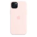 iPhone 15 Plus Silikon Case mit MagSafe – Hellrosa