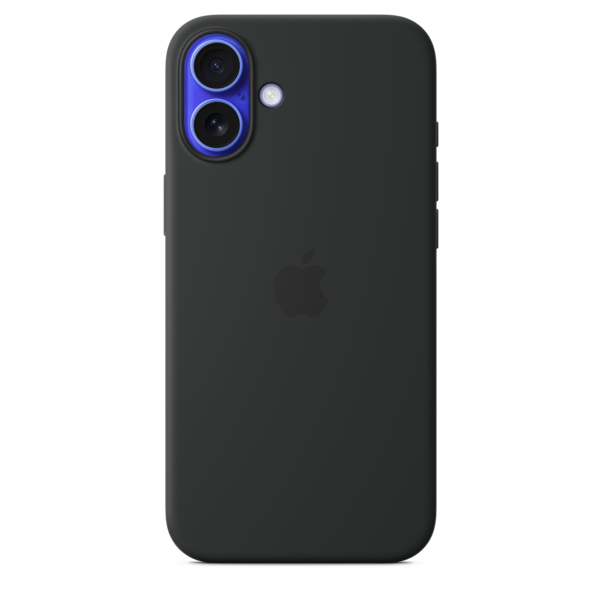 Sie sehen das Produktbild 01 von iPhone 16 Plus Silikon Case mit MagSafe – Schwarz iPhone 16 Plus Silikon Case mit MagSafe – Schwarz