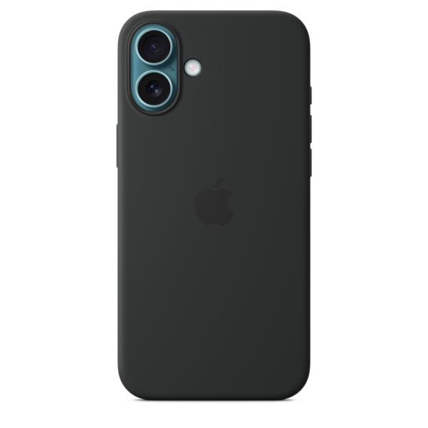 Sie sehen das Produktbild 02 von iPhone 16 Plus Silikon Case mit MagSafe – Schwarz iPhone 16 Plus Silikon Case mit MagSafe – Schwarz