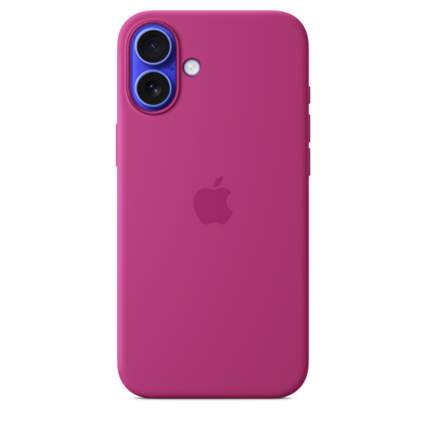 Sie sehen das Produktbild 01 von iPhone 16 Plus Silikon Case mit MagSafe – Fuchsia iPhone 16 Plus Silikon Case mit MagSafe – Fuchsia