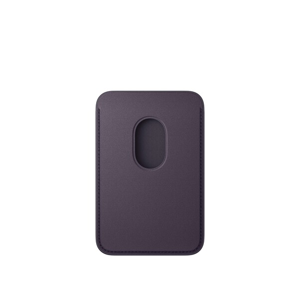 Sie sehen das Produktbild 02 von iPhone Feingewebe Wallet mit MagSafe – Mitternachtsviolett iPhone Feingewebe Wallet mit MagSafe – Mitternachtsviolett