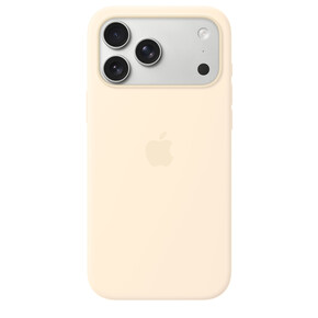 iPhone 17 Pro Max Silikon Case mit MagSafe - Vanille