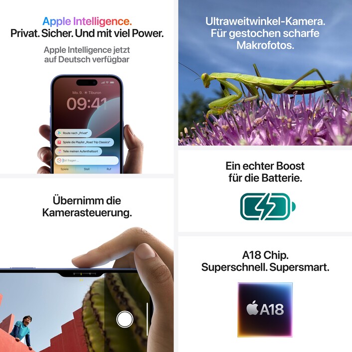 Sie sehen das Produktbild 08 von iPhone 16 Plus 512 GB Weiß iPhone 16 Plus 512 GB Weiß