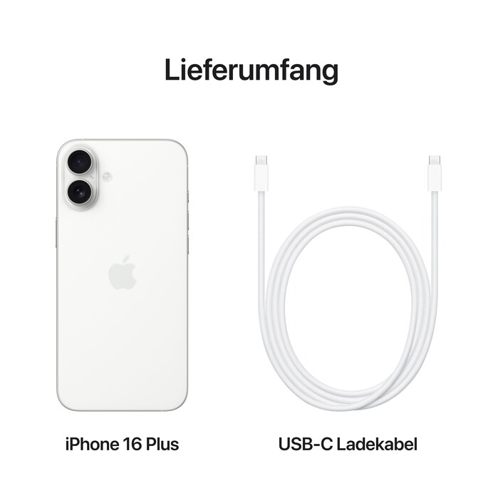Sie sehen das Produktbild 09 von iPhone 16 Plus 512 GB Weiß iPhone 16 Plus 512 GB Weiß