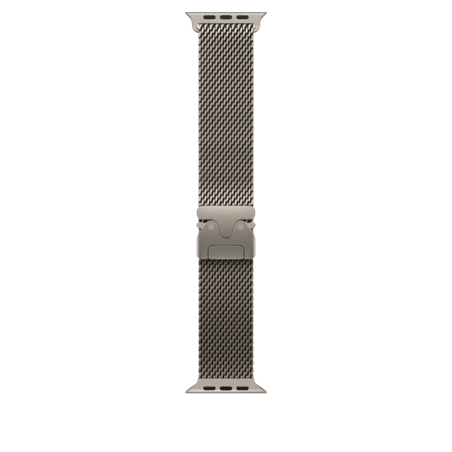 Sie sehen das Produktbild 01 von 49 mm Milanaise Armband Titan Natur – S 49 mm Milanaise Armband Titan Natur – S