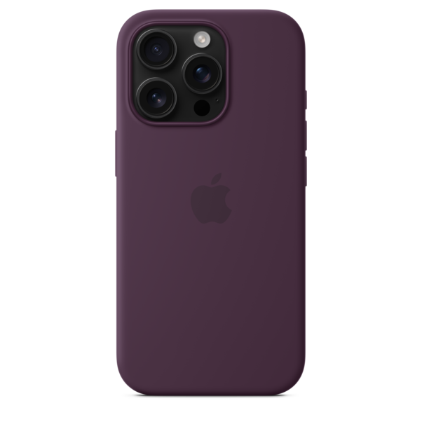 Sie sehen das Produktbild 04 von iPhone 16 Pro Silikon Case mit MagSafe – Pflaume iPhone 16 Pro Silikon Case mit MagSafe – Pflaume