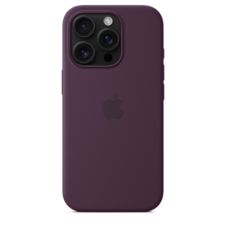 Sie sehen das Produktbild 04 von iPhone 16 Pro Silikon Case mit MagSafe – Pflaume iPhone 16 Pro Silikon Case mit MagSafe – Pflaume