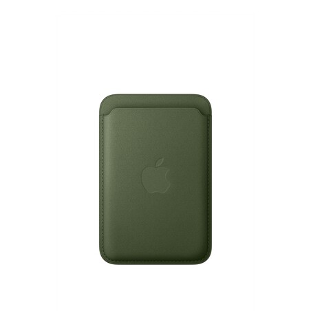 Sie sehen das Produktbild 01 von iPhone Feingewebe Wallet mit MagSafe – Moosgrün iPhone Feingewebe Wallet mit MagSafe – Moosgrün