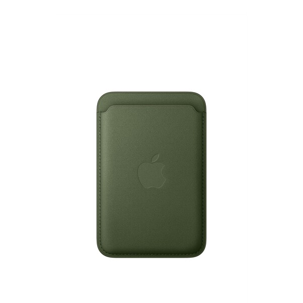 Sie sehen das Produktbild 01 von iPhone Feingewebe Wallet mit MagSafe – Moosgrün iPhone Feingewebe Wallet mit MagSafe – Moosgrün