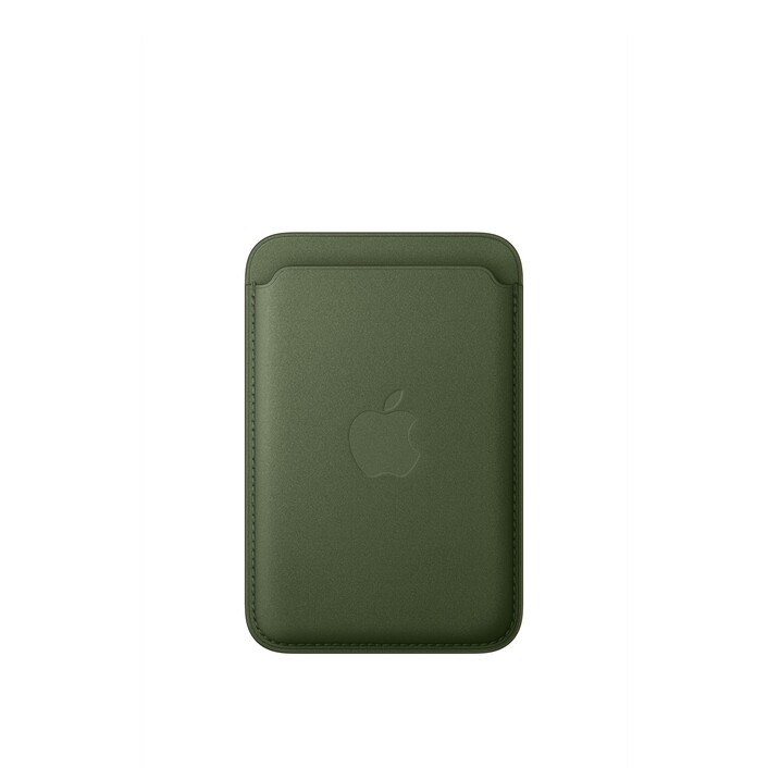 Sie sehen das Produktbild 01 von iPhone Feingewebe Wallet mit MagSafe – Moosgrün iPhone Feingewebe Wallet mit MagSafe – Moosgrün