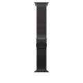 Sie sehen das Produktbild 01 von 49 mm Milanaise Armband Titan Schwarz – L 49 mm Milanaise Armband Titan Schwarz – L