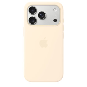 iPhone 17 Pro Silikon Case mit MagSafe - Vanille