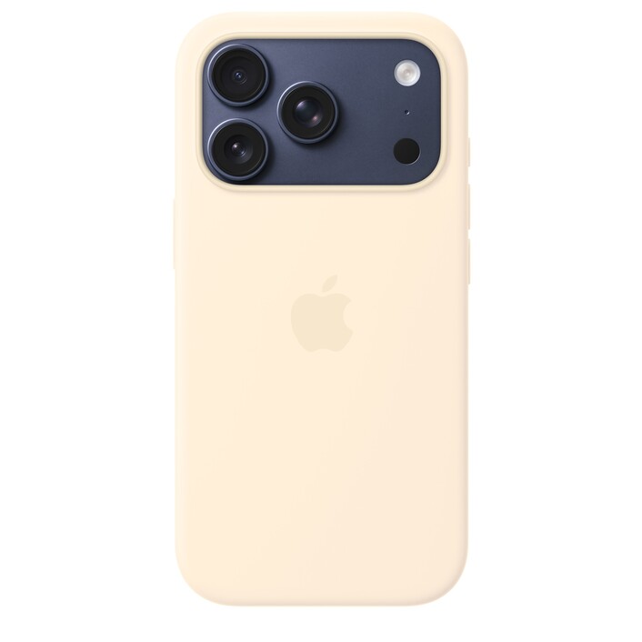 Sie sehen das Produktbild 03 von iPhone 17 Pro Silikon Case mit MagSafe - Vanille iPhone 17 Pro Silikon Case mit MagSafe - Vanille