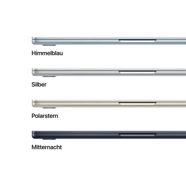 Sie sehen das Produktbild 03 von 13" MacBook Air: Apple M5 Chip mit 10‑Core CPU und 10‑Core GPU, 1 TB SSD - Mitternacht 13" MacBook Air: Apple M5 Chip mit 10‑Core CPU und 10‑Core GPU, 1 TB SSD - Mitternacht