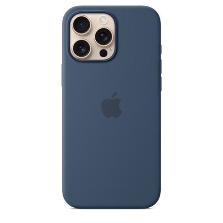 Sie sehen das Produktbild 01 von iPhone 16 Pro Max Silikon Case mit MagSafe – Denim iPhone 16 Pro Max Silikon Case mit MagSafe – Denim