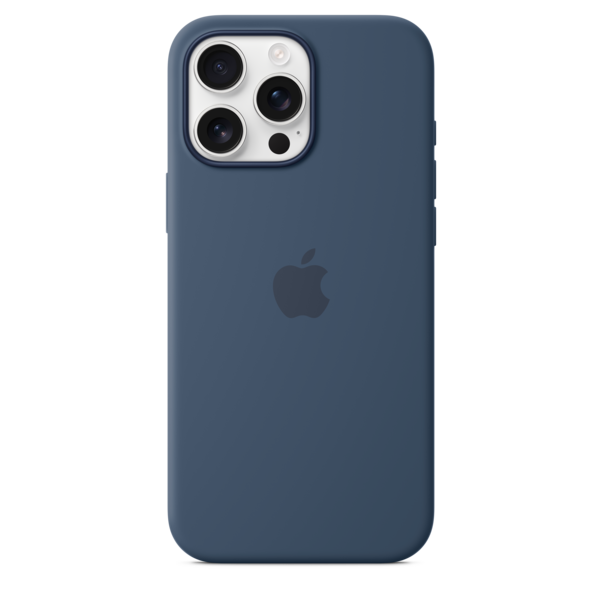 Sie sehen das Produktbild 03 von iPhone 16 Pro Max Silikon Case mit MagSafe – Denim iPhone 16 Pro Max Silikon Case mit MagSafe – Denim