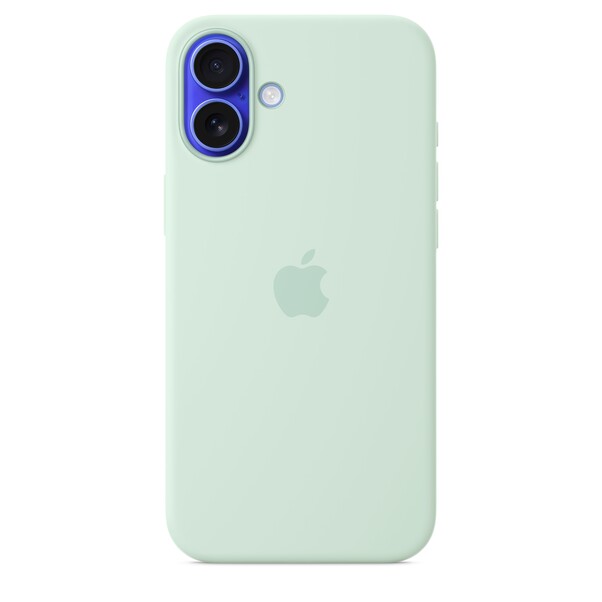 iPhone 16 Plus Silikon Case mit MagSafe – Aquamarin