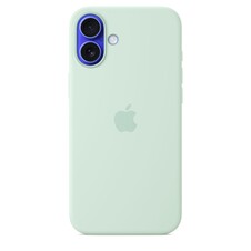 iPhone 16 Plus Silikon Case mit MagSafe – Aquamarin
