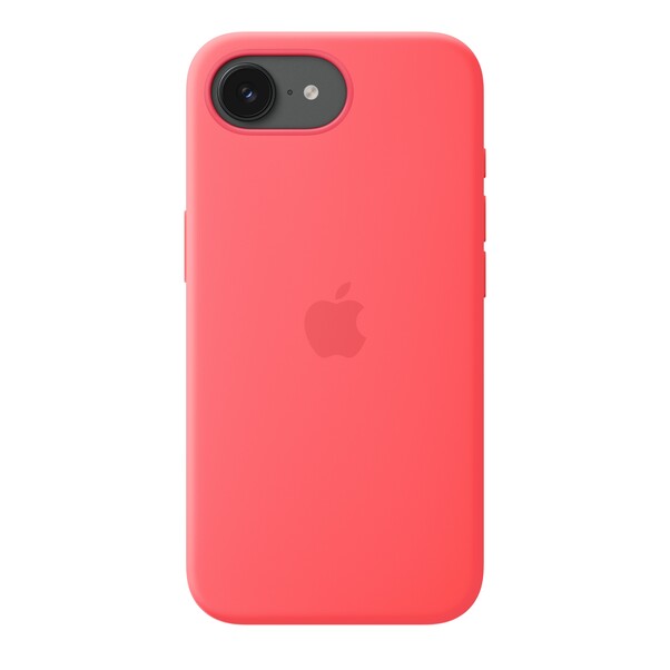 iPhone 17e Silikon Case mit MagSafe − Guavepink