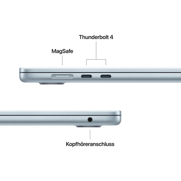 15" MacBook Air: Apple M5 Chip mit 10‑Core CPU und 10‑Core GPU, 512 GB SSD - Himmelblau