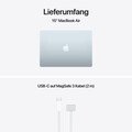 15" MacBook Air: Apple M5 Chip mit 10‑Core CPU und 10‑Core GPU, 1 TB SSD - Himmelblau