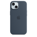 Sie sehen das Produktbild 01 von iPhone 15 Silikon Case mit MagSafe – Sturmblau iPhone 15 Silikon Case mit MagSafe – Sturmblau