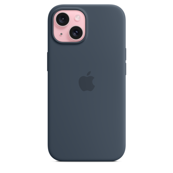 Sie sehen das Produktbild 02 von iPhone 15 Silikon Case mit MagSafe – Sturmblau iPhone 15 Silikon Case mit MagSafe – Sturmblau