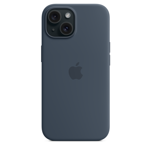 Sie sehen das Produktbild 05 von iPhone 15 Silikon Case mit MagSafe – Sturmblau iPhone 15 Silikon Case mit MagSafe – Sturmblau