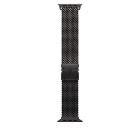 Sie sehen das Produktbild 01 von 49 mm Milanaise Armband Titan Schwarz – L 49 mm Milanaise Armband Titan Schwarz – L
