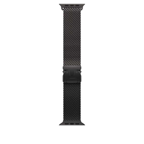 Sie sehen das Produktbild 01 von 49 mm Milanaise Armband Titan Schwarz – L 49 mm Milanaise Armband Titan Schwarz – L