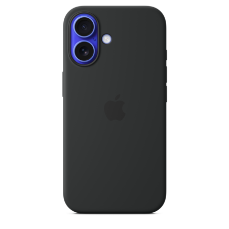 Sie sehen das Produktbild 01 von iPhone 16 Silikon Case mit MagSafe – Schwarz iPhone 16 Silikon Case mit MagSafe – Schwarz