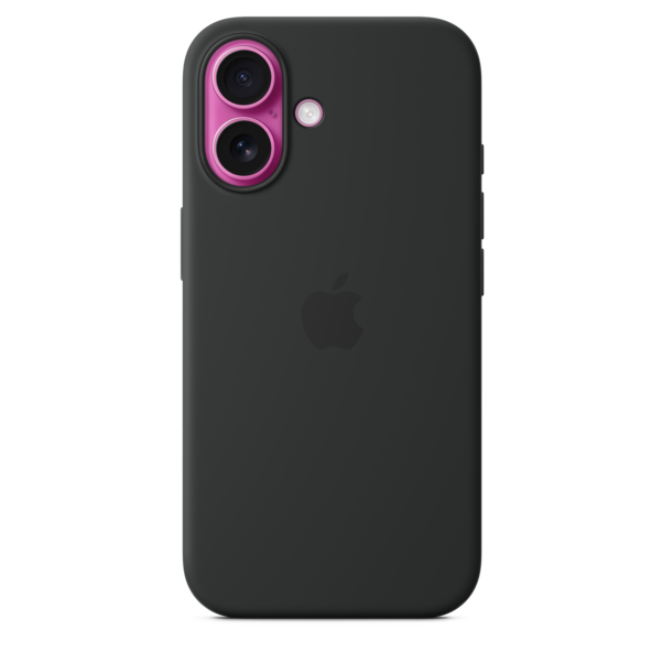 Sie sehen das Produktbild 03 von iPhone 16 Silikon Case mit MagSafe – Schwarz iPhone 16 Silikon Case mit MagSafe – Schwarz