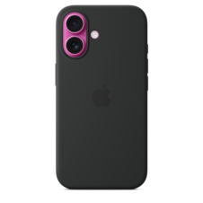 Sie sehen das Produktbild 03 von iPhone 16 Silikon Case mit MagSafe – Schwarz iPhone 16 Silikon Case mit MagSafe – Schwarz