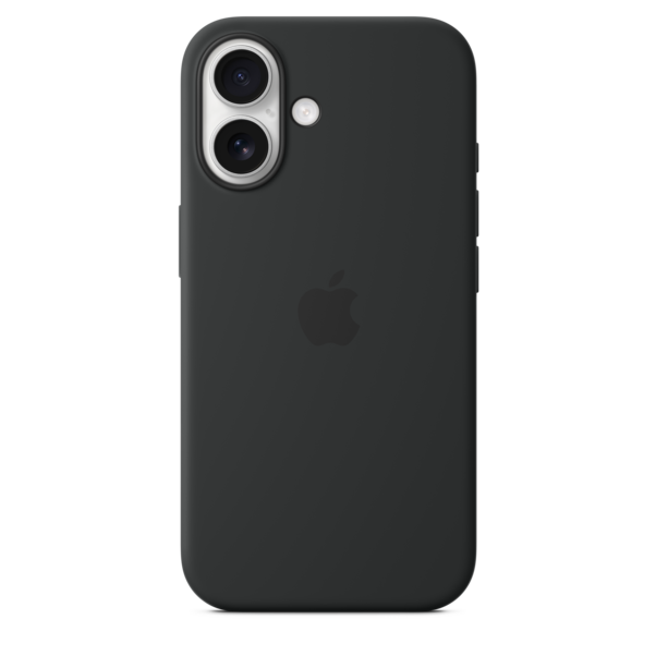 Sie sehen das Produktbild 04 von iPhone 16 Silikon Case mit MagSafe – Schwarz iPhone 16 Silikon Case mit MagSafe – Schwarz