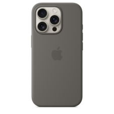 Sie sehen das Produktbild 02 von iPhone 16 Pro Silikon Case mit MagSafe – Steingrau iPhone 16 Pro Silikon Case mit MagSafe – Steingrau