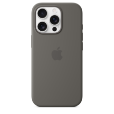 Sie sehen das Produktbild 03 von iPhone 16 Pro Silikon Case mit MagSafe – Steingrau iPhone 16 Pro Silikon Case mit MagSafe – Steingrau