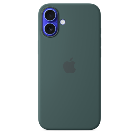 iPhone 16 Plus Silikon Case mit MagSafe – Seegrün