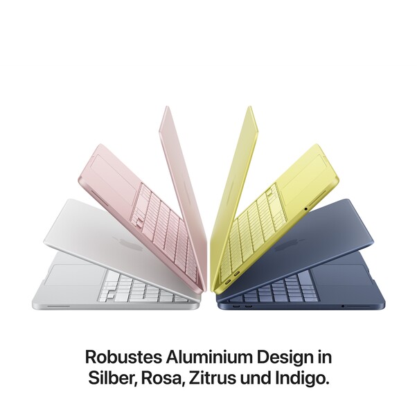 13" MacBook Neo: Apple A18 Pro Chip mit 6‑core CPU und 5‑core GPU, Magic Keyboard, 256 GB SSD - Rosa