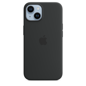 iPhone 14 Silikon Case mit MagSafe - Mitternacht