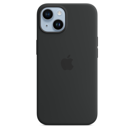 iPhone 14 Silikon Case mit MagSafe - Mitternacht