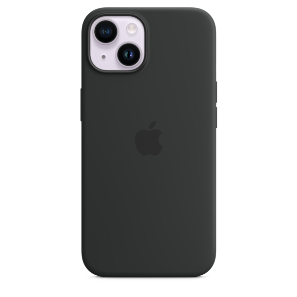 iPhone 14 Silikon Case mit MagSafe - Mitternacht