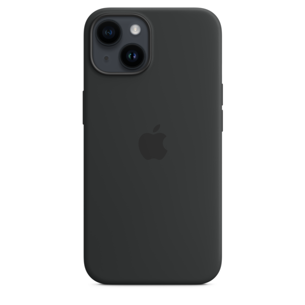 iPhone 14 Silikon Case mit MagSafe - Mitternacht