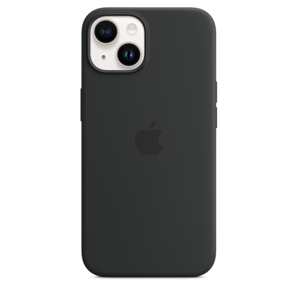 iPhone 14 Silikon Case mit MagSafe - Mitternacht