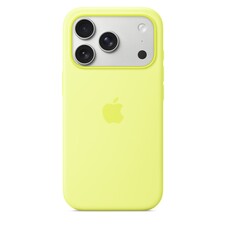 iPhone 17 Pro Silikon Case mit MagSafe - Neongelb