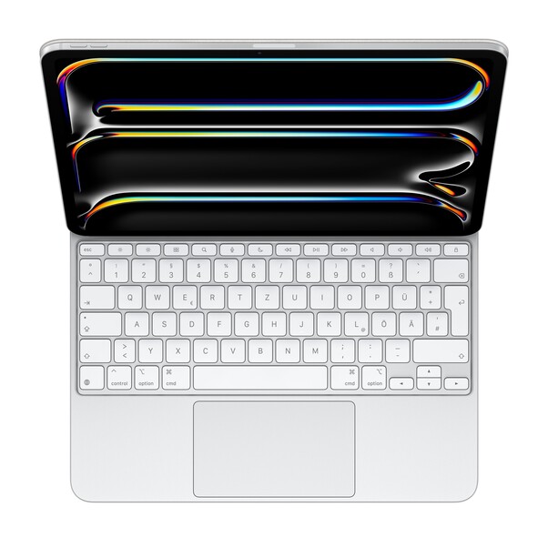 Sie sehen das Produktbild 04 von Magic Keyboard für 13" iPad Pro (M4) - Deutsch - Weiß Magic Keyboard für 13" iPad Pro (M4) - Deutsch - Weiß