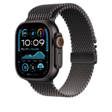 Sie sehen das Produktbild 02 von 49 mm Milanaise Armband Titan Schwarz – S 49 mm Milanaise Armband Titan Schwarz – S